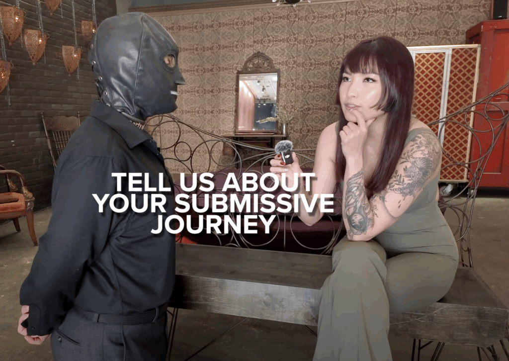 Mx Tomie asks TomieDrone to talk about his submissive journey.